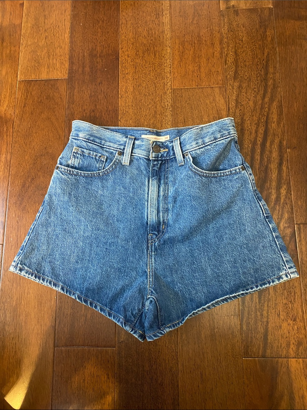 Levi's Vintage High-Rise Blue Denim Shorts